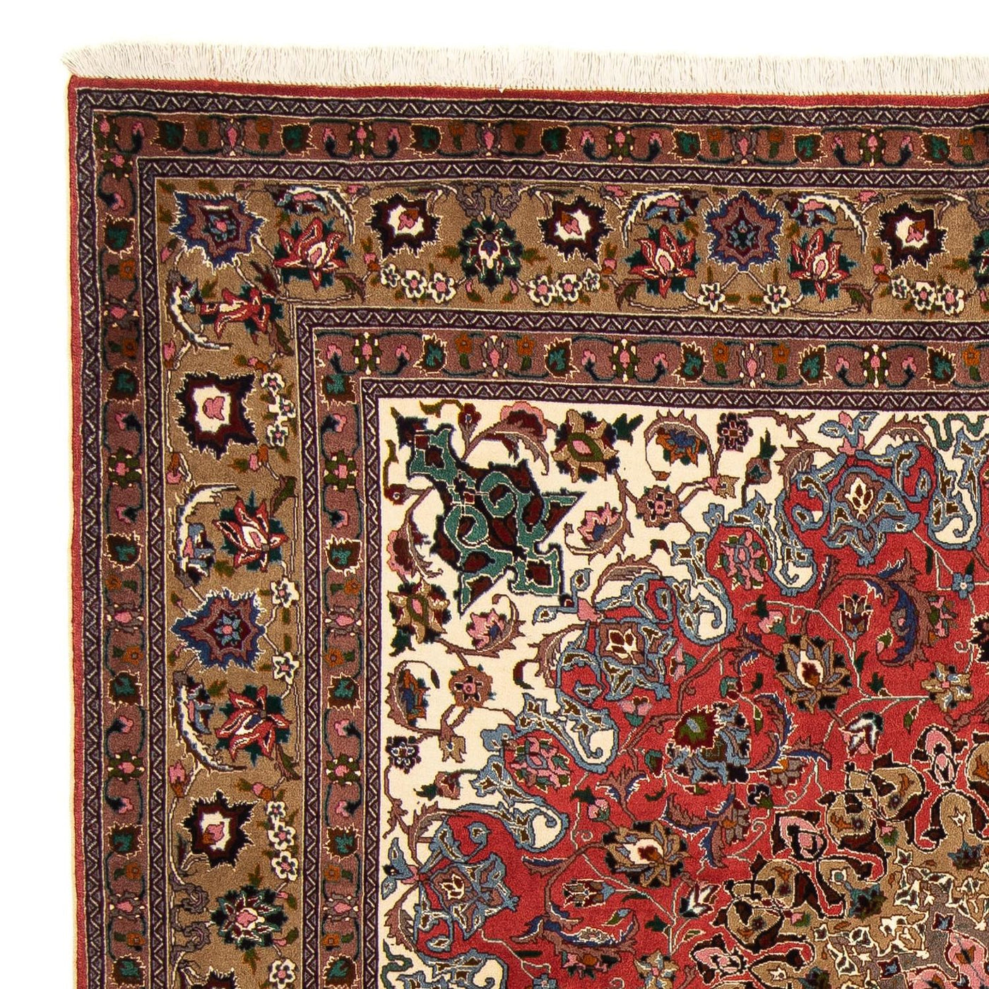 Tabriz - 50 Raj Tæppe 202x200cm - Persisk tæppe