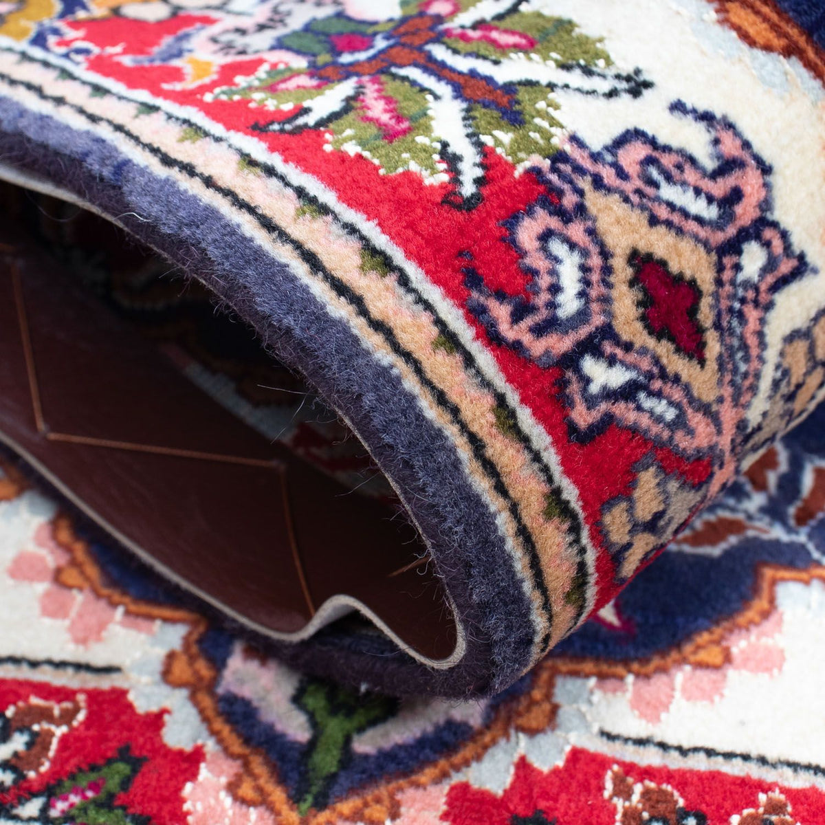 Persisk tæppe - Tabriz - Royal - 93 x 61 cm - mørkeblå