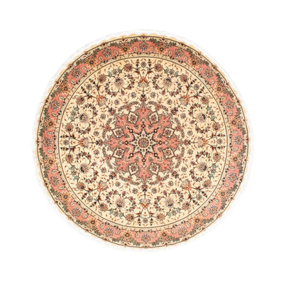 Persisk tæppe - Tabriz - Royal rundt  - 150 x 150 cm - beige