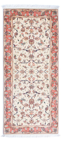 Løber Persisk tæppe - Tabriz - Royal - 187 x 77 cm - beige
