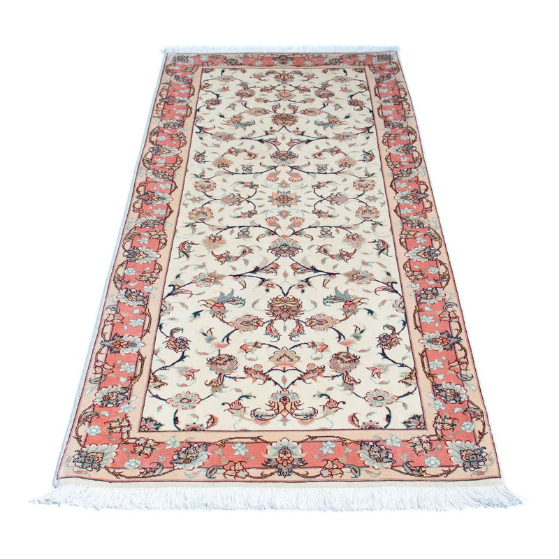 Løber Persisk tæppe - Tabriz - Royal - 187 x 77 cm - beige
