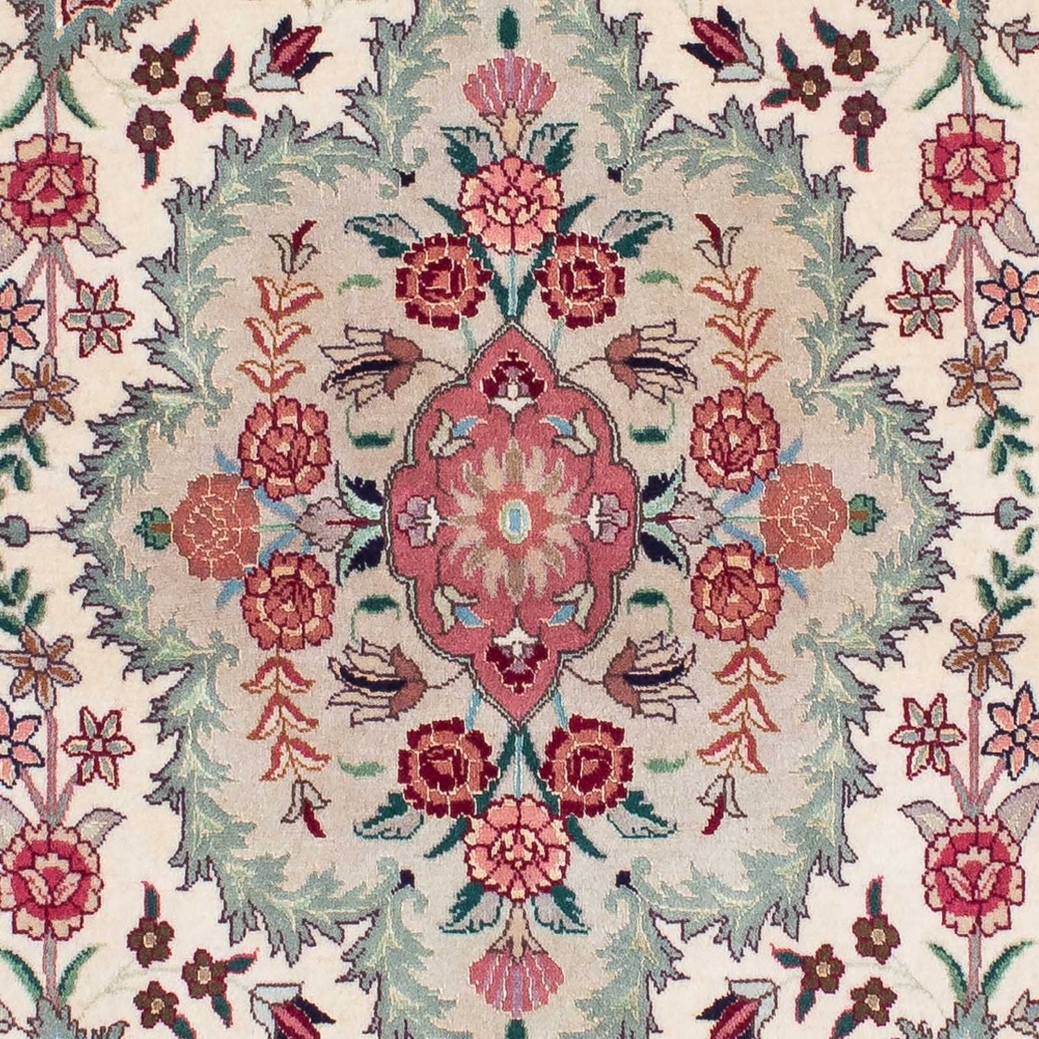 Løber Persisk tæppe - Tabriz - Royal - 204 x 81 cm - beige