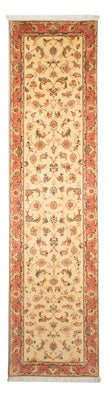 Løber Persisk tæppe - Tabriz - Royal - 290 x 74 cm - beige