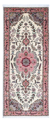 Løber Persisk tæppe - Tabriz - Royal - 202 x 82 cm - beige