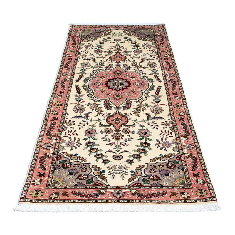 Løber Persisk tæppe - Tabriz - Royal - 202 x 82 cm - beige