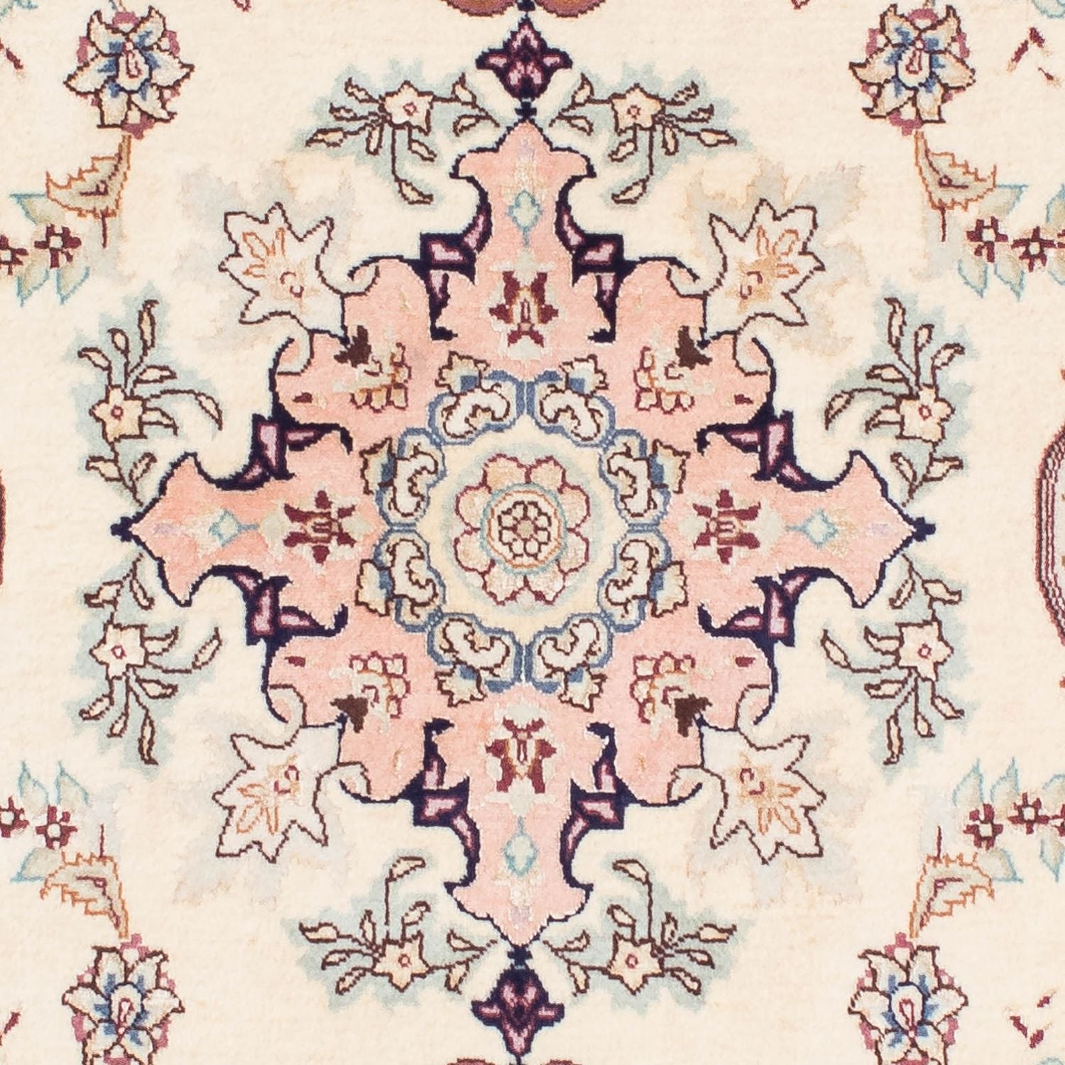 Løber Persisk tæppe - Tabriz - Royal - 212 x 81 cm - beige