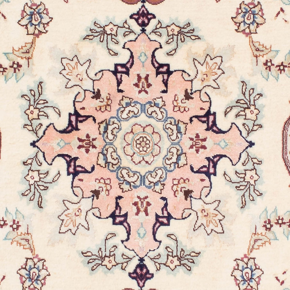 Løber Persisk tæppe - Tabriz - Royal - 212 x 81 cm - beige