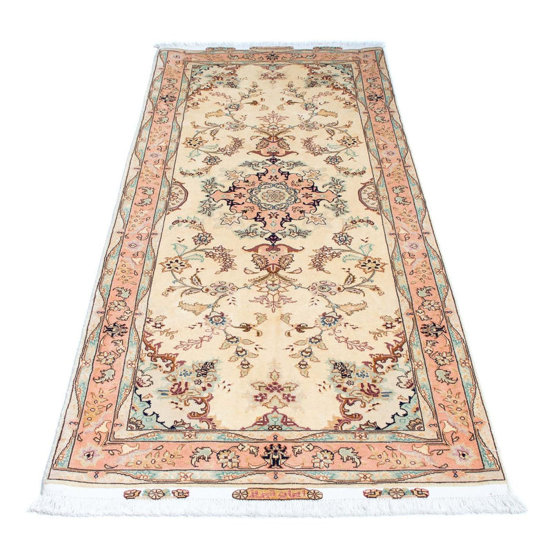 Løber Persisk tæppe - Tabriz - Royal - 212 x 81 cm - beige
