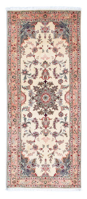 Løber Persisk tæppe - Tabriz - Royal - 203 x 83 cm - beige