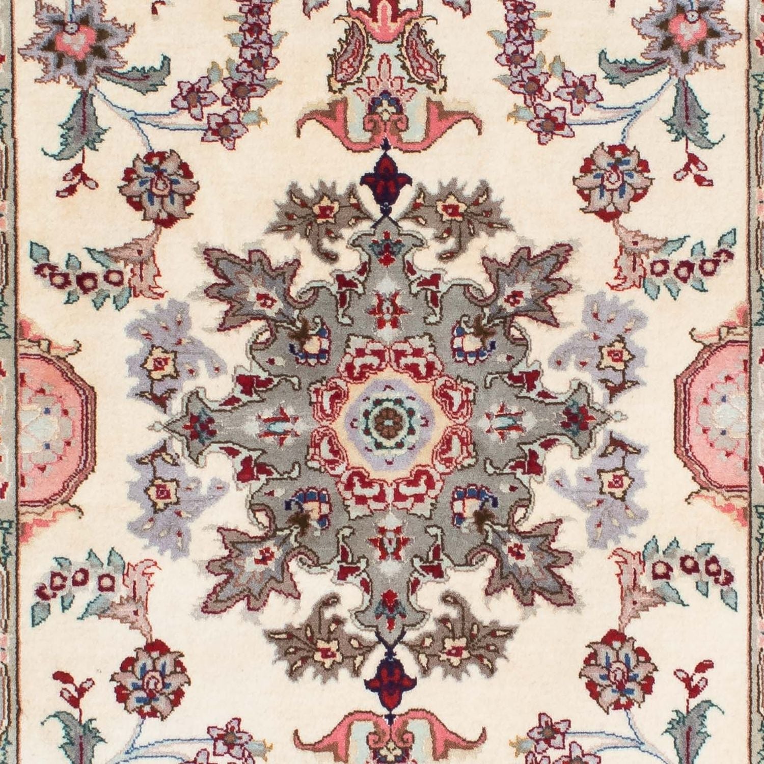 Løber Persisk tæppe - Tabriz - Royal - 203 x 83 cm - beige