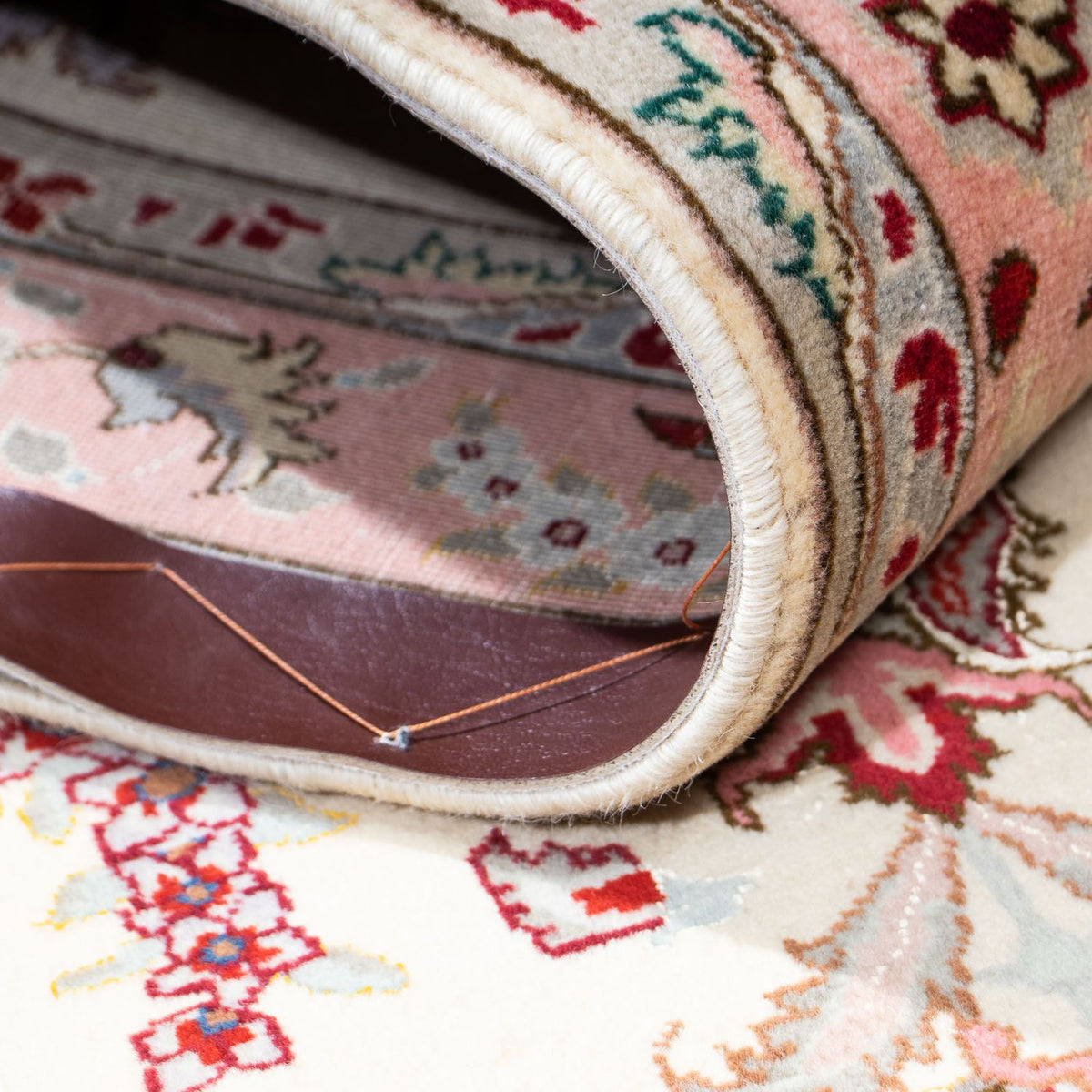 Løber Persisk tæppe - Tabriz - Royal - 203 x 83 cm - beige