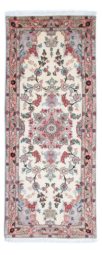 Løber Persisk tæppe - Tabriz - Royal - 205 x 82 cm - beige