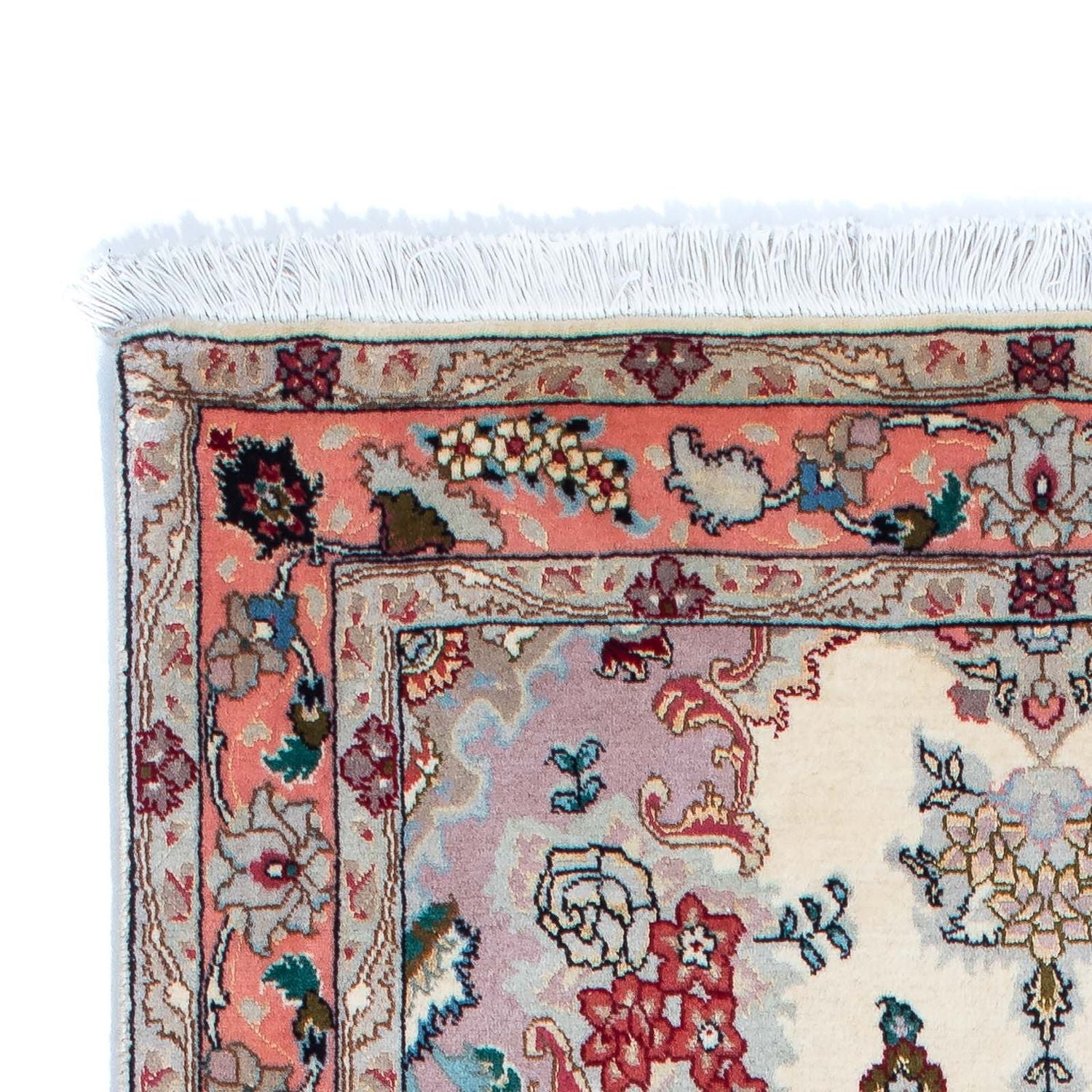 Løber Persisk tæppe - Tabriz - Royal - 205 x 82 cm - beige