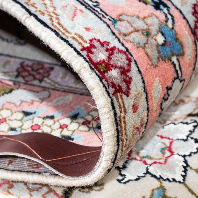 Løber Persisk tæppe - Tabriz - Royal - 205 x 82 cm - beige