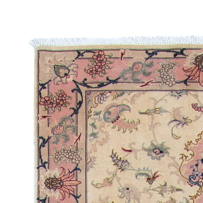 Løber Persisk tæppe - Tabriz - Royal - 397 x 87 cm - beige