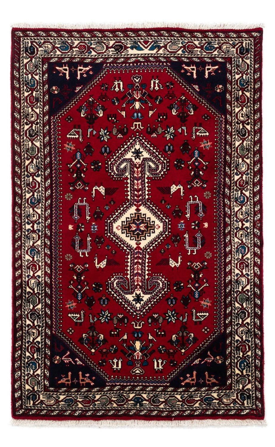 Persisk tæppe - Nomadisk - 163 x 99 cm - mørkerød