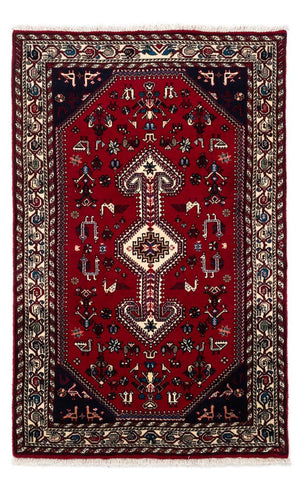 Persisk tæppe - Nomadisk - 163 x 99 cm - mørkerød