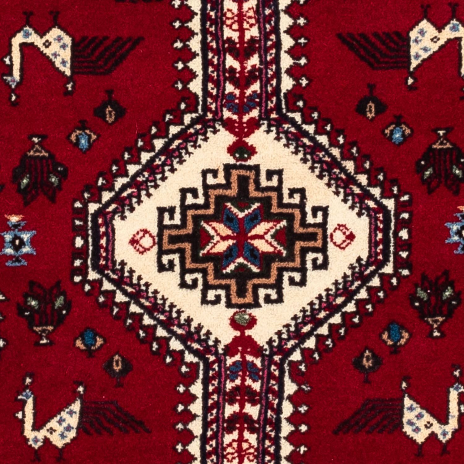 Persisk tæppe - Nomadisk - 163 x 99 cm - mørkerød