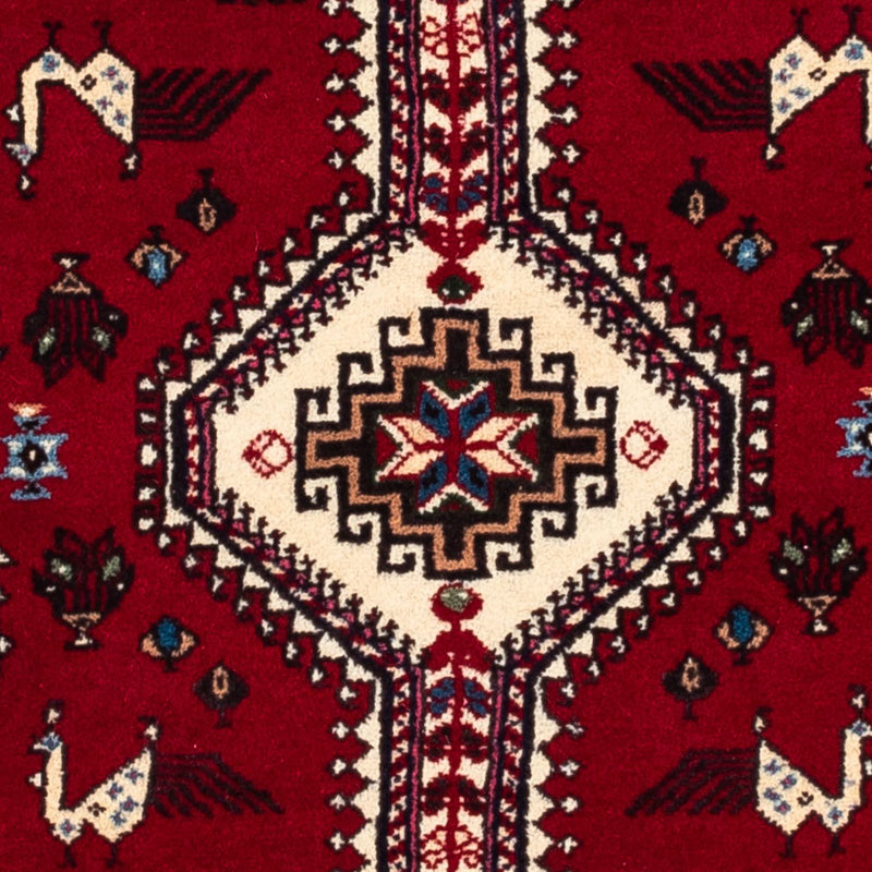 Persisk tæppe - Nomadisk - 163 x 99 cm - mørkerød