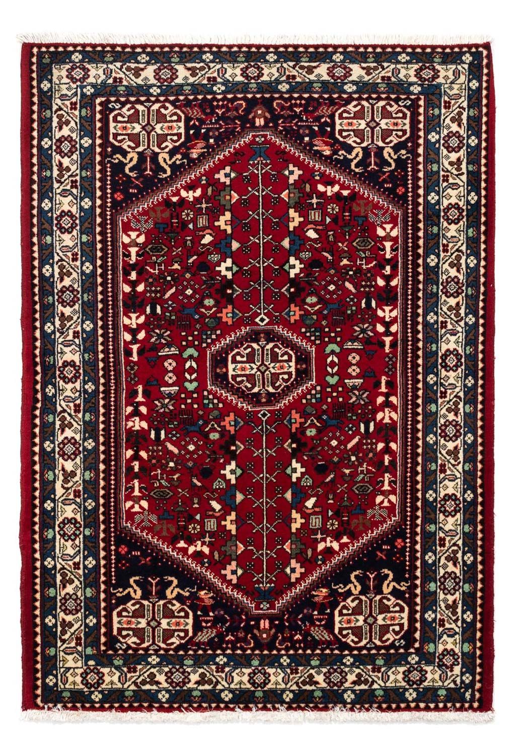 Persisk tæppe - Nomadisk - 150 x 101 cm - mørkerød
