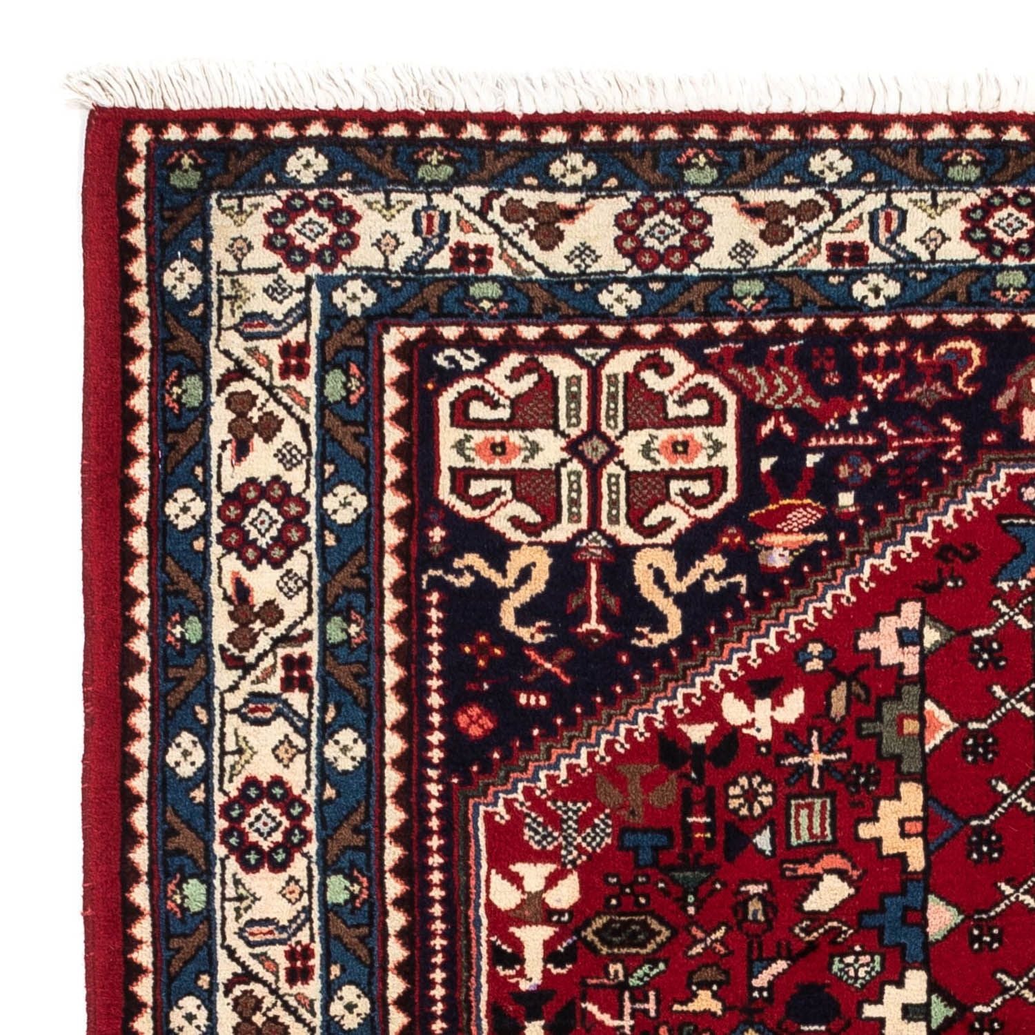 Persisk tæppe - Nomadisk - 150 x 101 cm - mørkerød