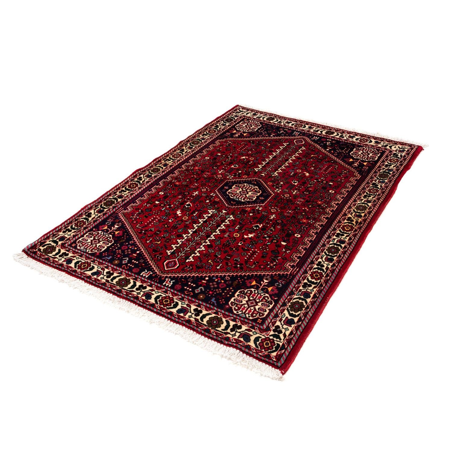 Persisk tæppe - Nomadisk - 149 x 106 cm - mørkerød