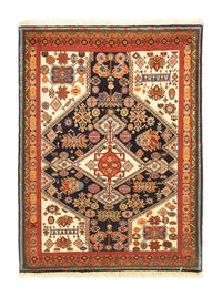 Persisk tæppe - Nomadisk - 133 x 102 cm - mørkeblå