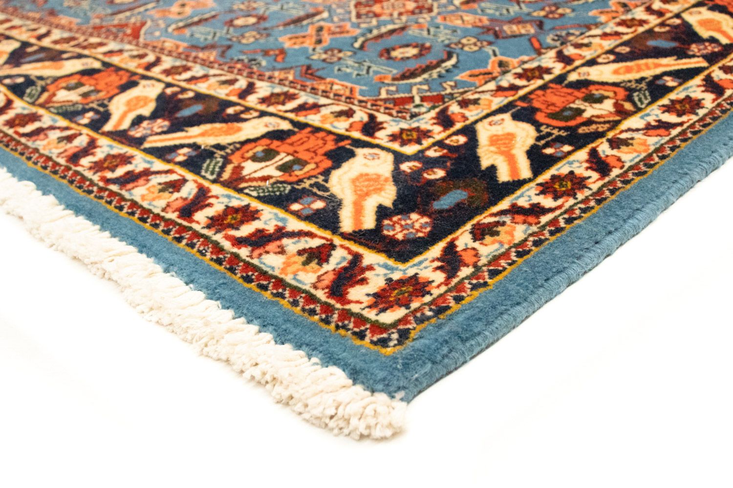 Persisk tæppe - Nomadisk - 142 x 102 cm - turkis