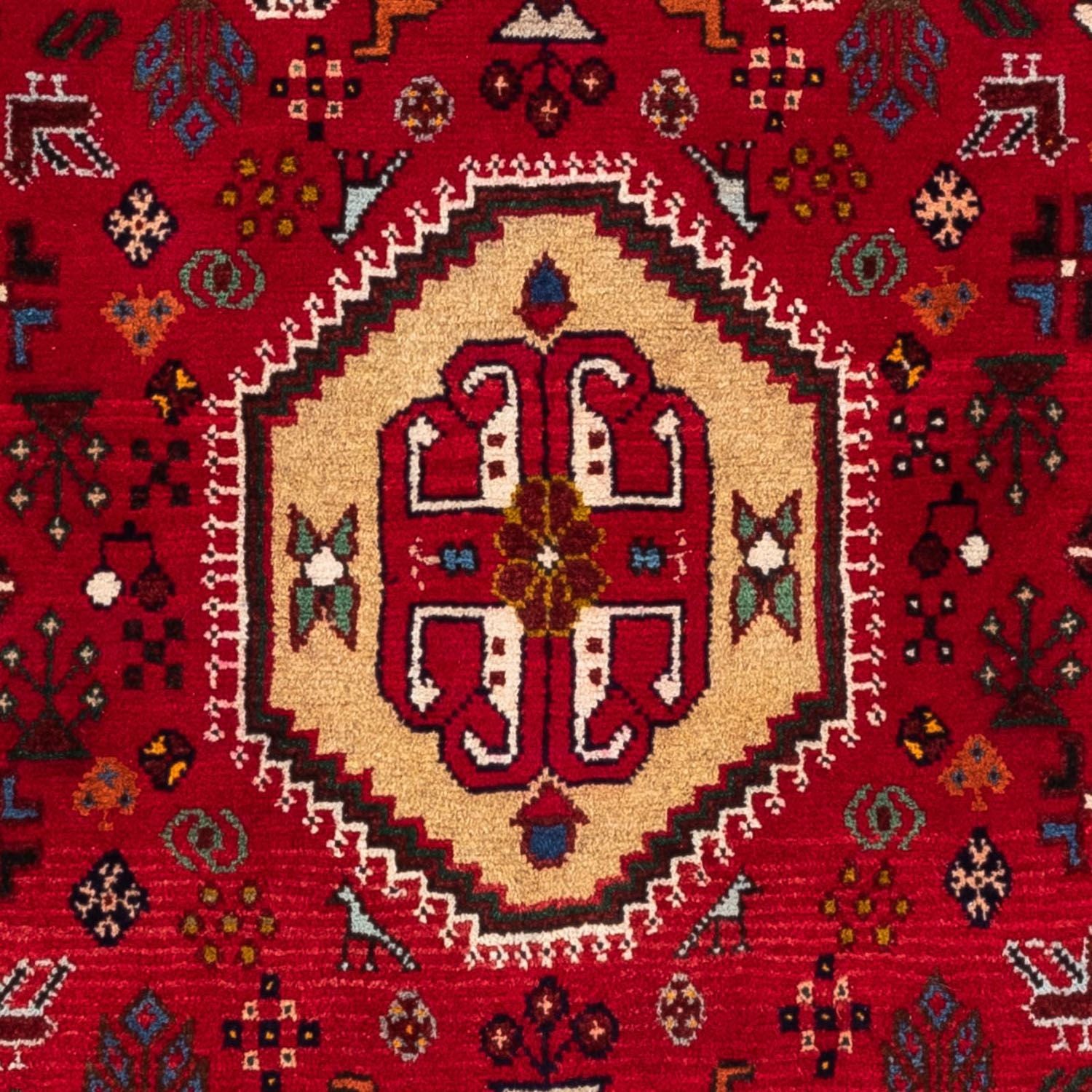 Persisk tæppe - Nomadisk - 161 x 103 cm - mørkerød