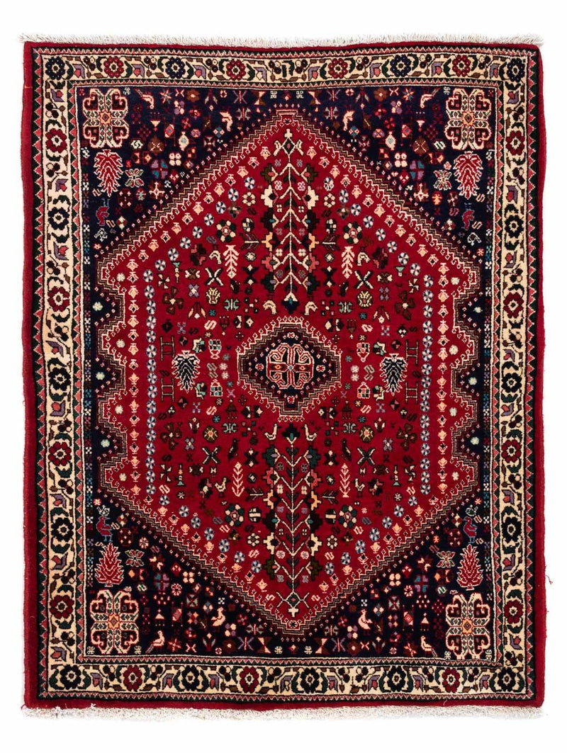 Persisk tæppe - Nomadisk - 148 x 108 cm - mørkerød