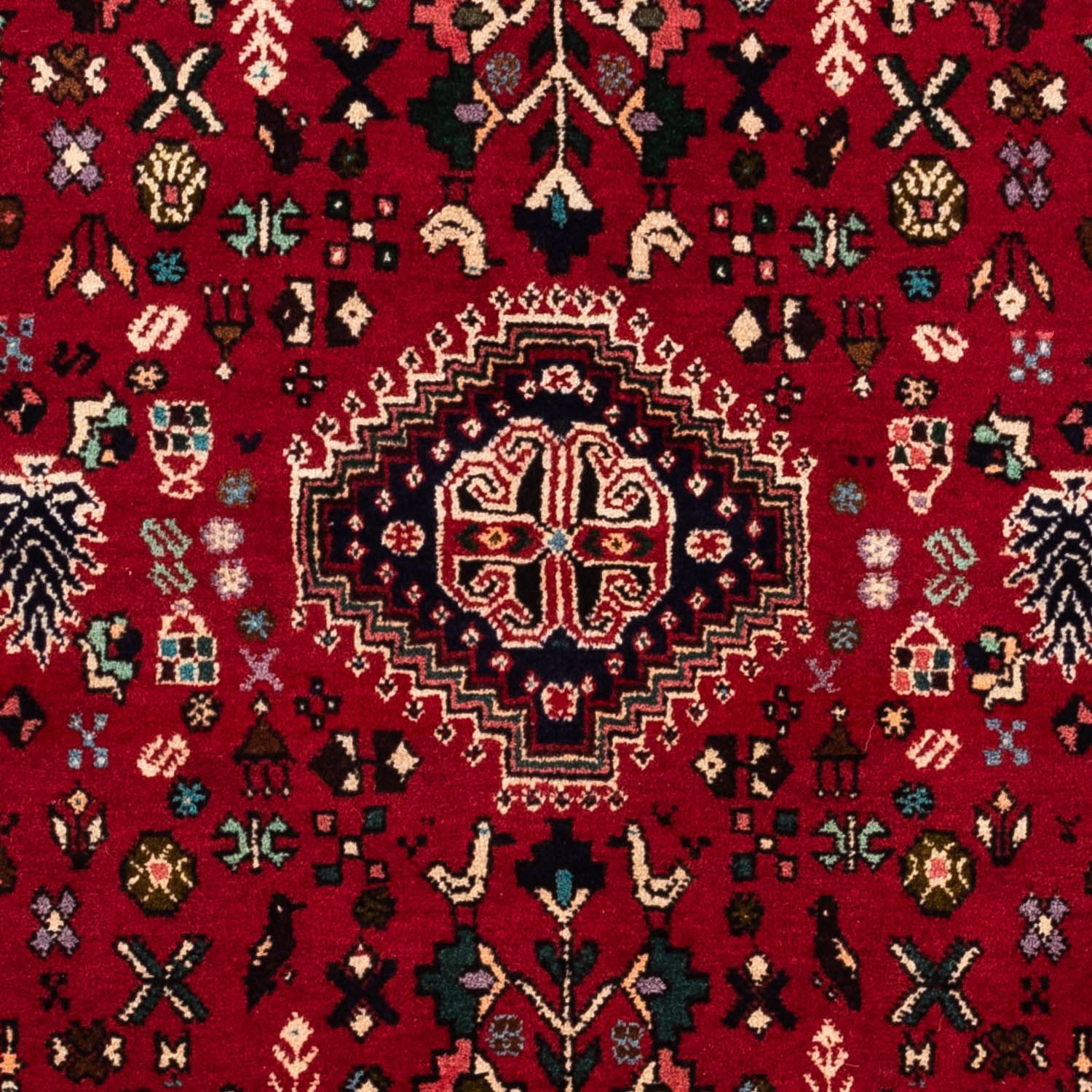 Persisk tæppe - Nomadisk - 148 x 108 cm - mørkerød