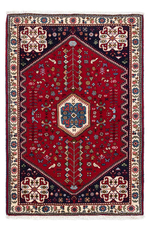 Persisk tæppe - Nomadisk - 144 x 98 cm - mørkerød