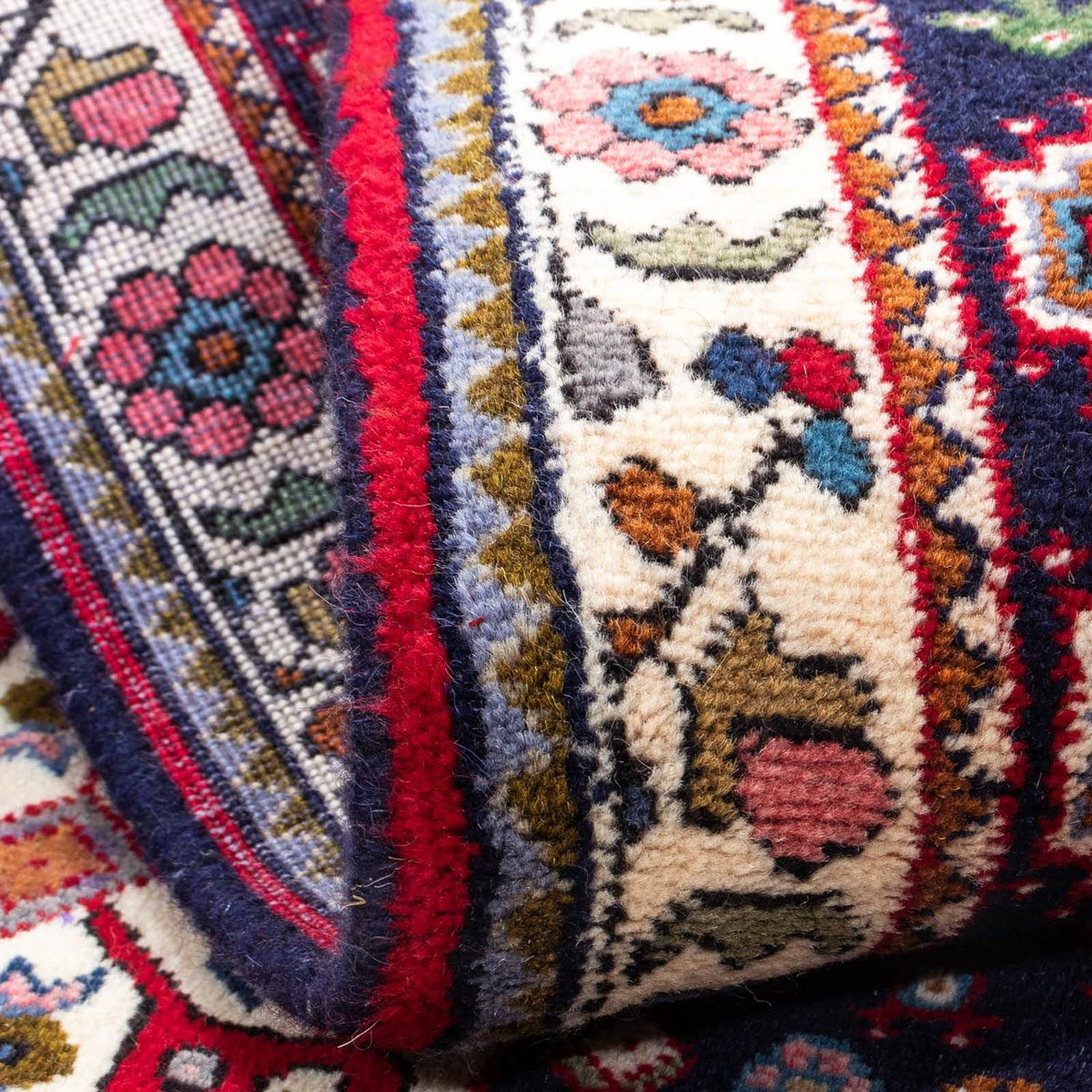 Persisk tæppe - Nomadisk - 144 x 98 cm - mørkerød