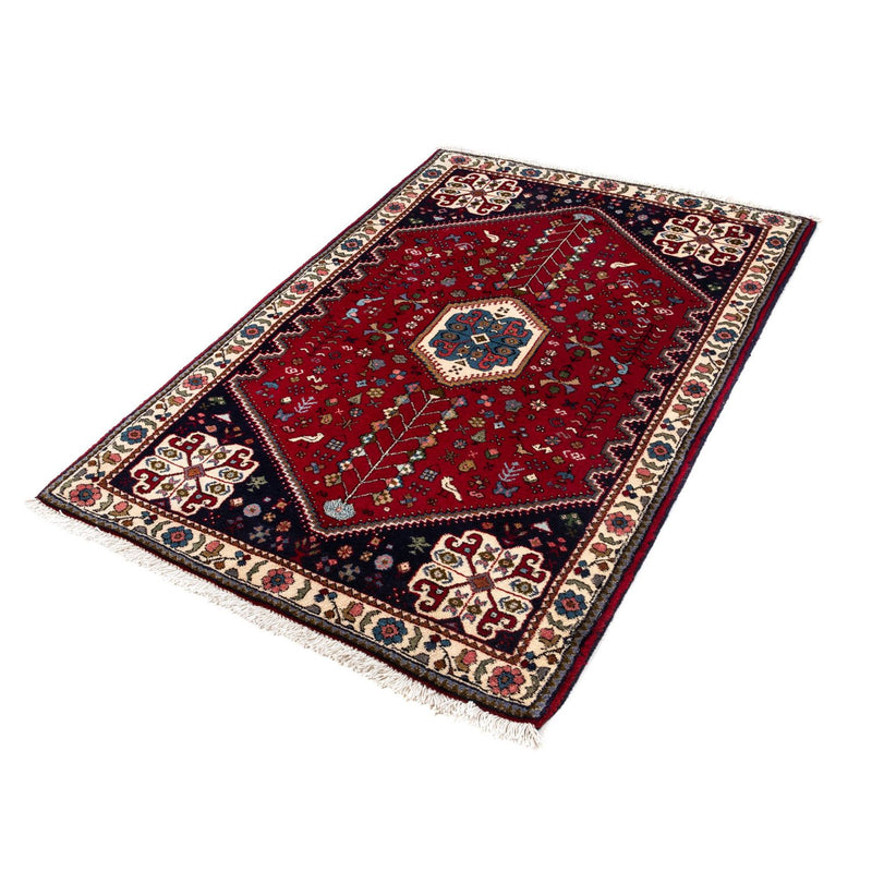 Persisk tæppe - Nomadisk - 144 x 98 cm - mørkerød