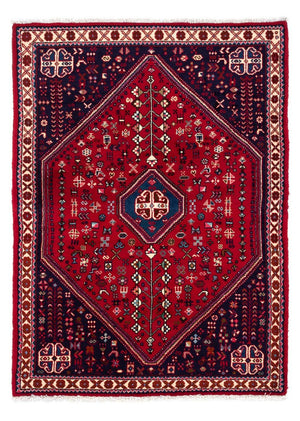 Persisk tæppe - Nomadisk - 150 x 103 cm - mørkerød