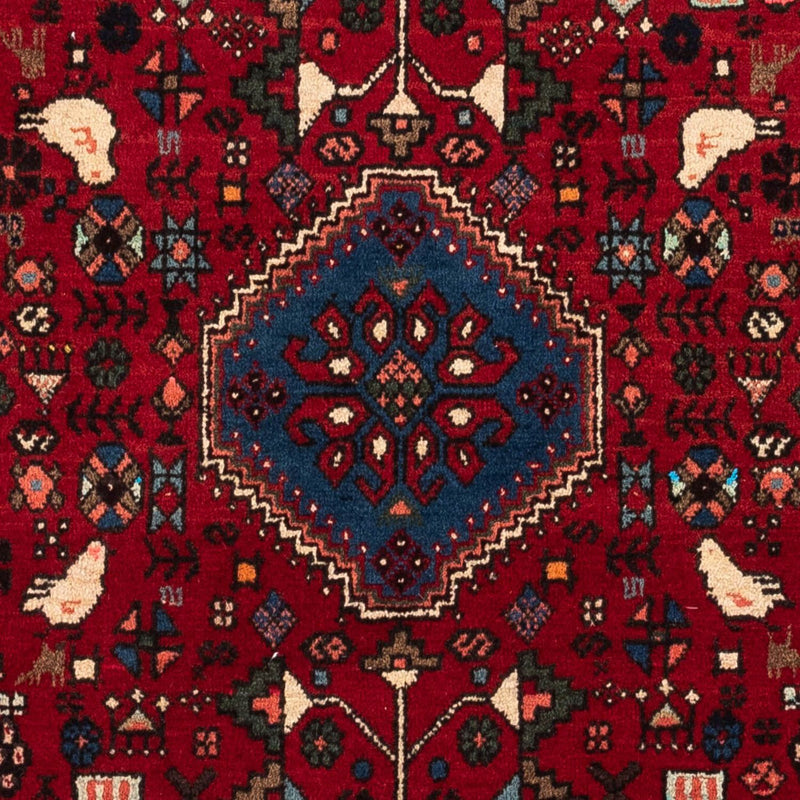 Persisk tæppe - Nomadisk - 145 x 100 cm - mørkerød