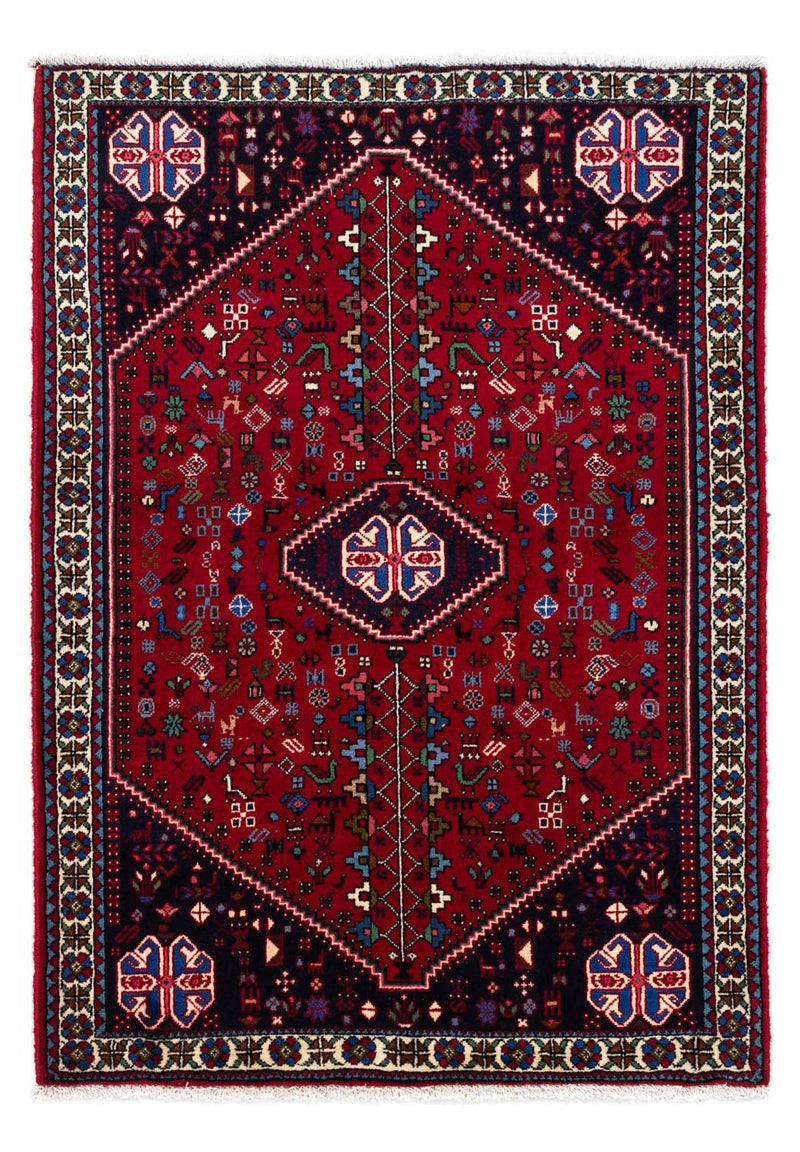Persisk tæppe - Nomadisk - 148 x 100 cm - mørkerød