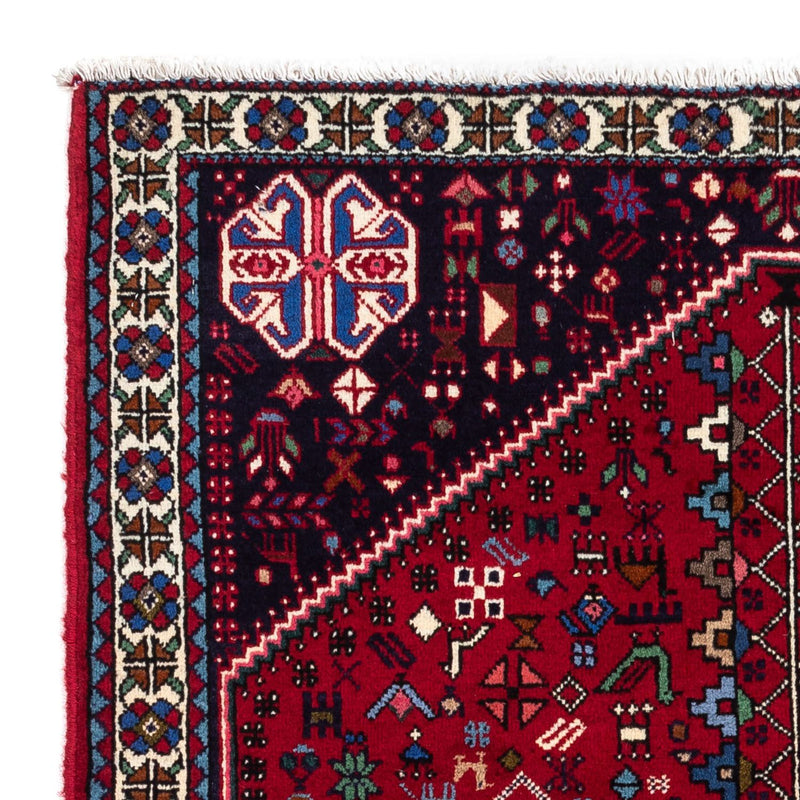 Persisk tæppe - Nomadisk - 148 x 100 cm - mørkerød