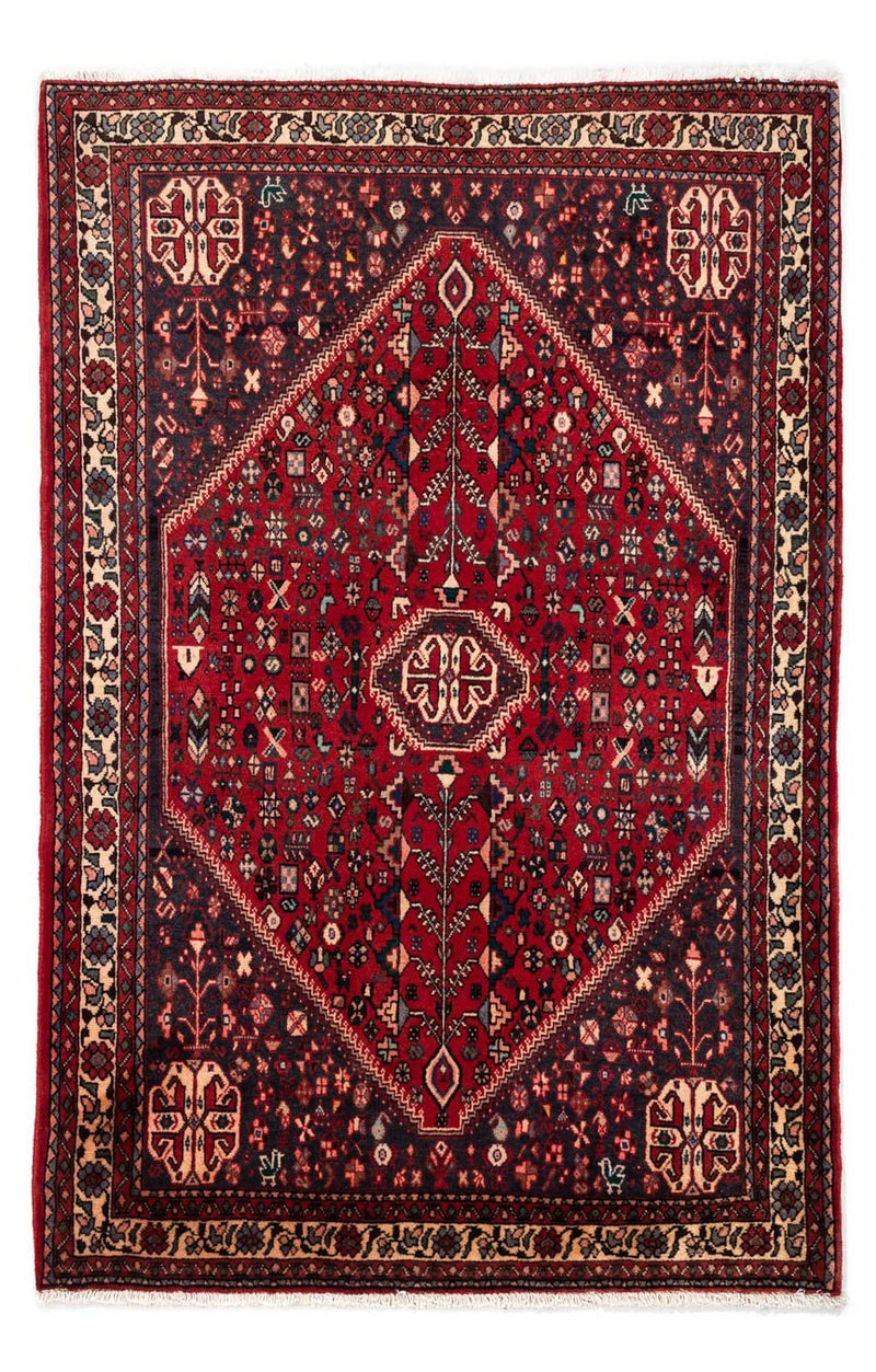 Persisk tæppe - Nomadisk - 161 x 105 cm - mørkerød