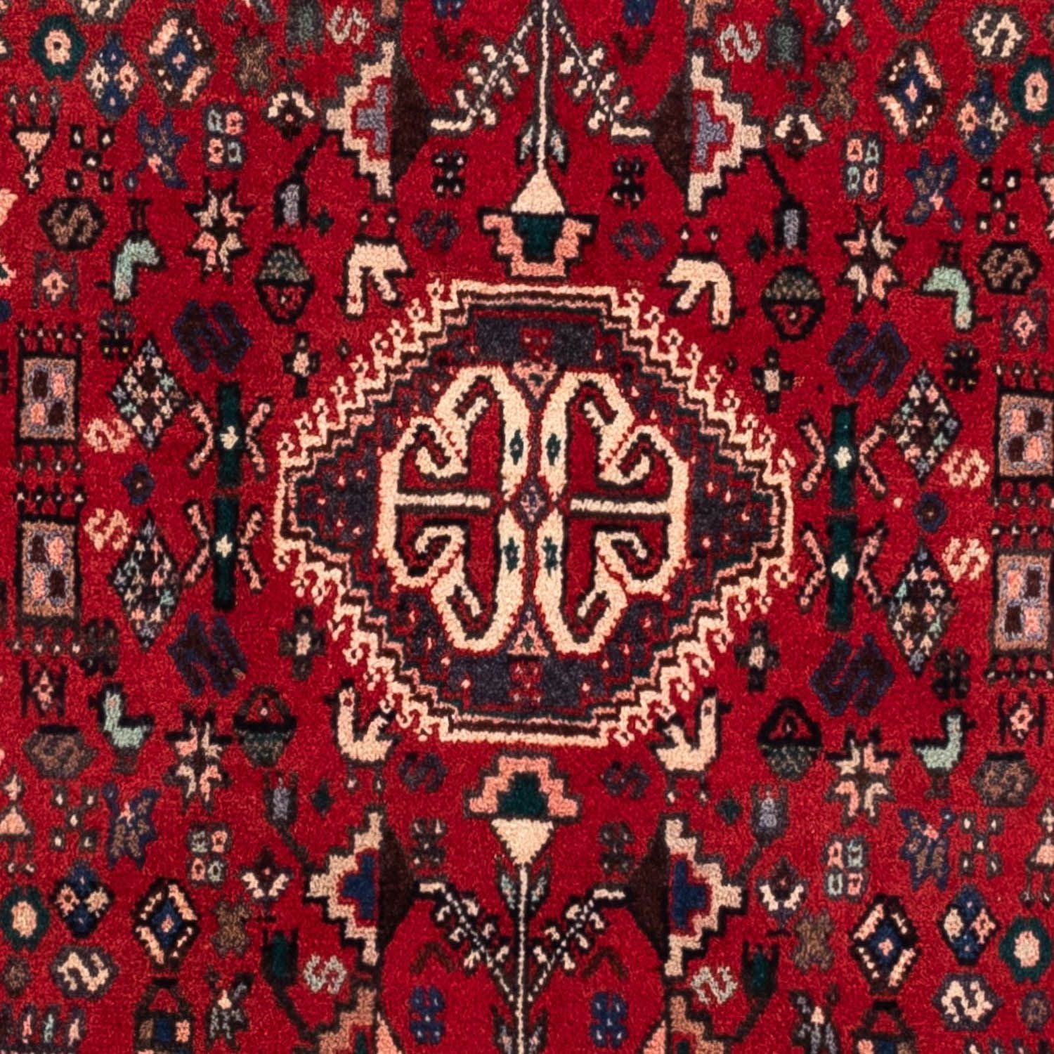 Persisk tæppe - Nomadisk - 161 x 105 cm - mørkerød