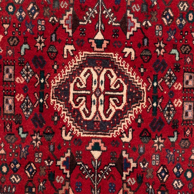 Persisk tæppe - Nomadisk - 161 x 105 cm - mørkerød