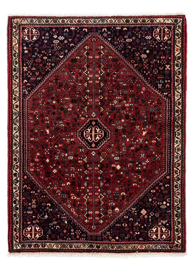 Persisk tæppe - Nomadisk - 152 x 110 cm - mørkerød
