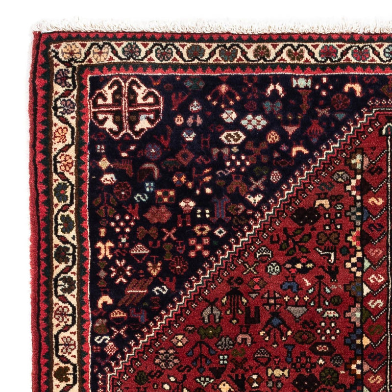 Persisk tæppe - Nomadisk - 152 x 110 cm - mørkerød