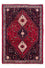 Persisk tæppe - Nomadisk - 143 x 97 cm - mørkerød