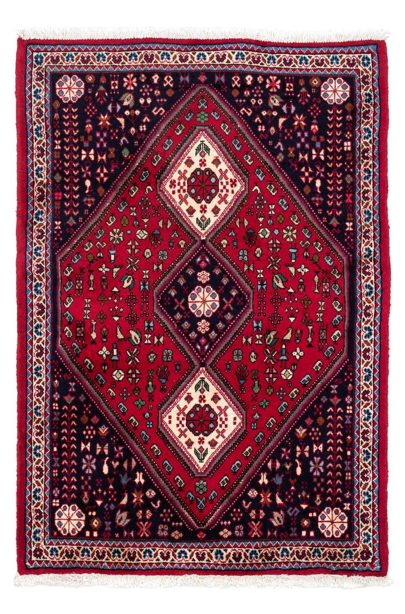 Persisk tæppe - Nomadisk - 143 x 97 cm - mørkerød