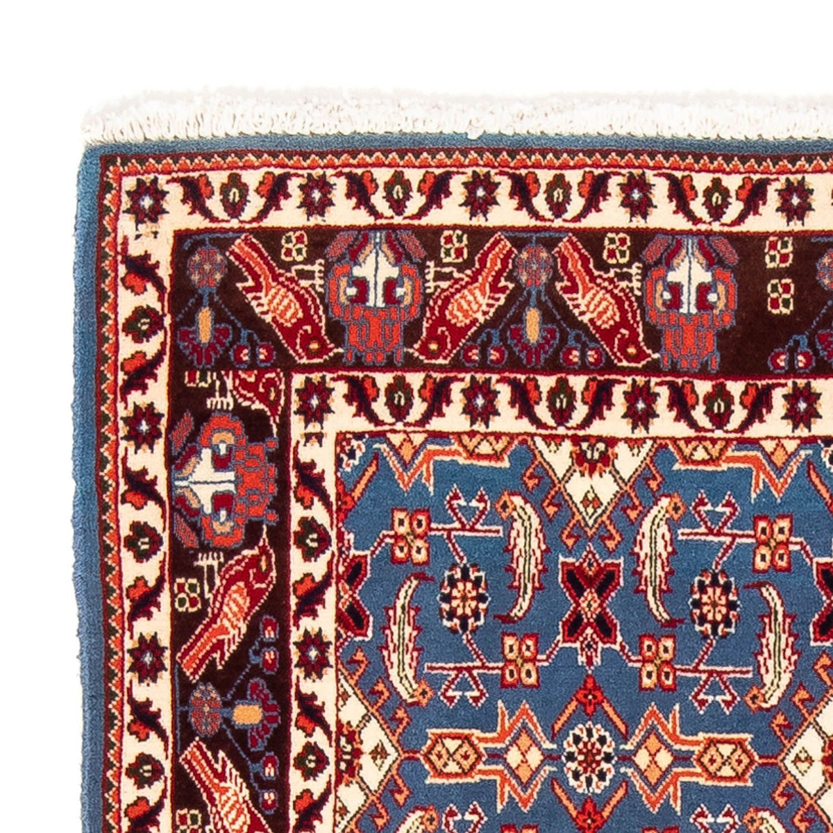 Persisk tæppe - Nomadisk - 146 x 107 cm - mørkeblå