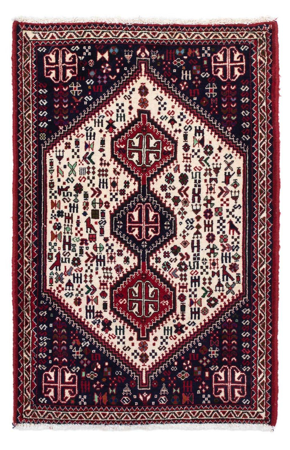 Persisk tæppe - Nomadisk - 120 x 78 cm - beige