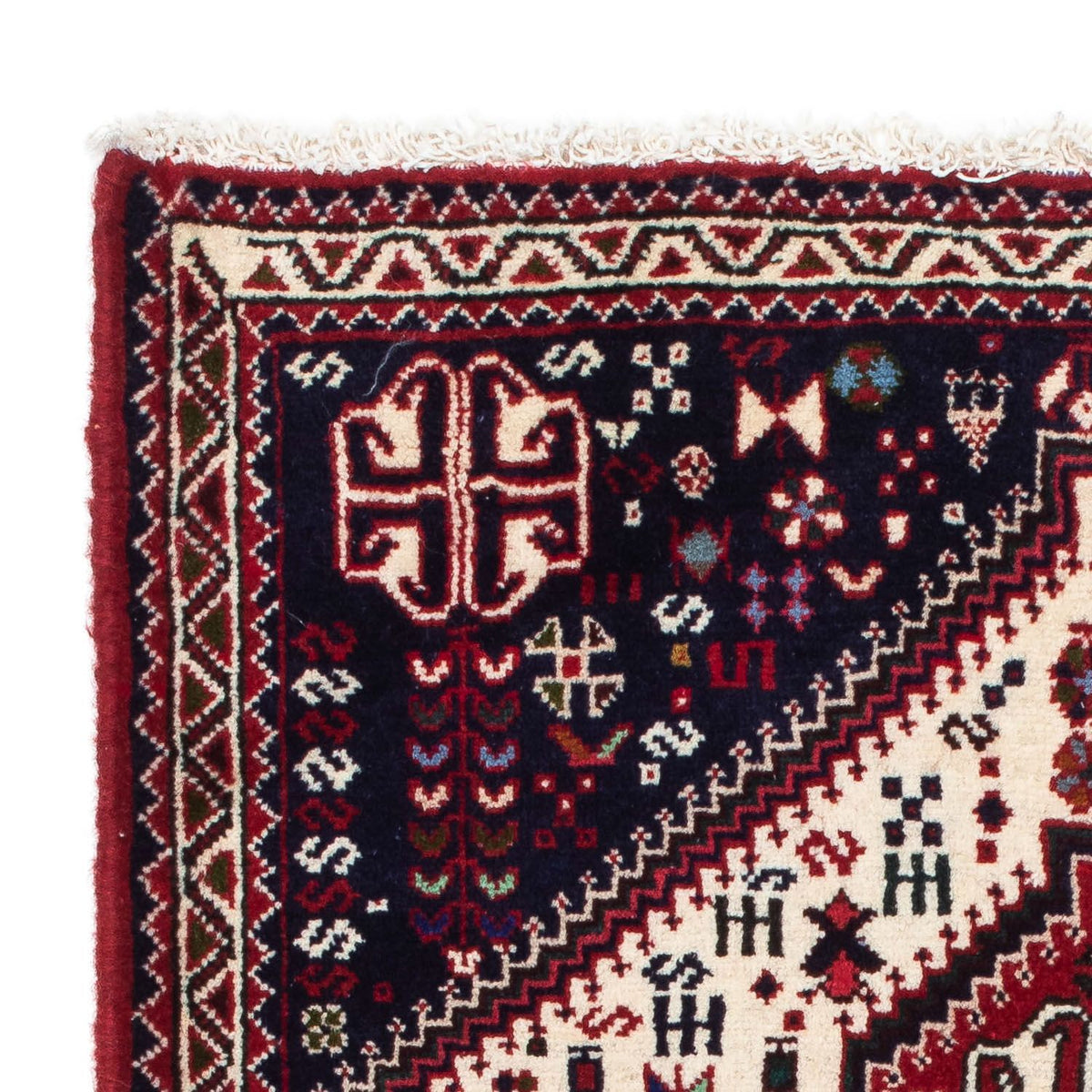 Persisk tæppe - Nomadisk - 120 x 78 cm - beige