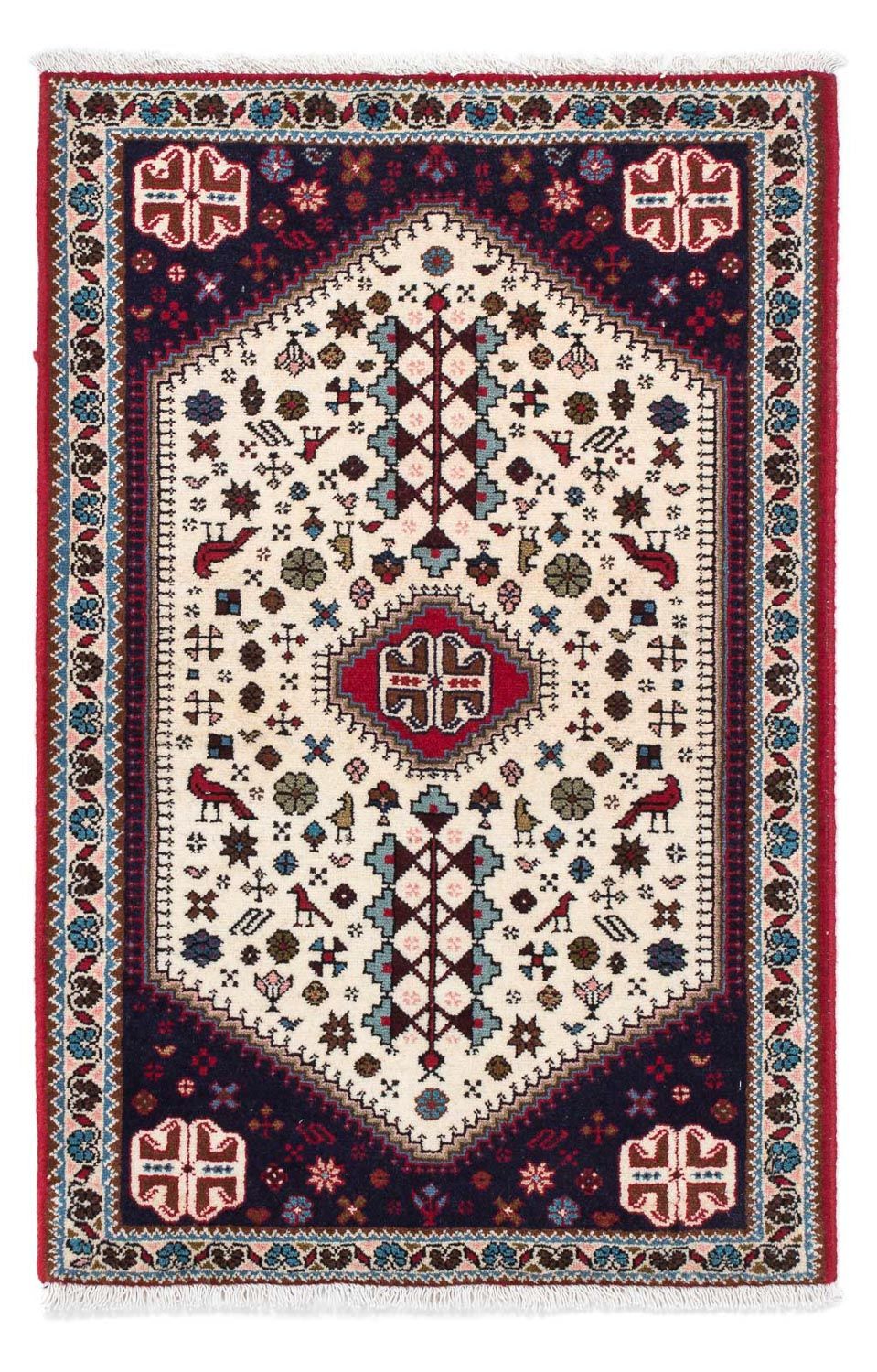 Persisk tæppe - Nomadisk - 116 x 75 cm - beige
