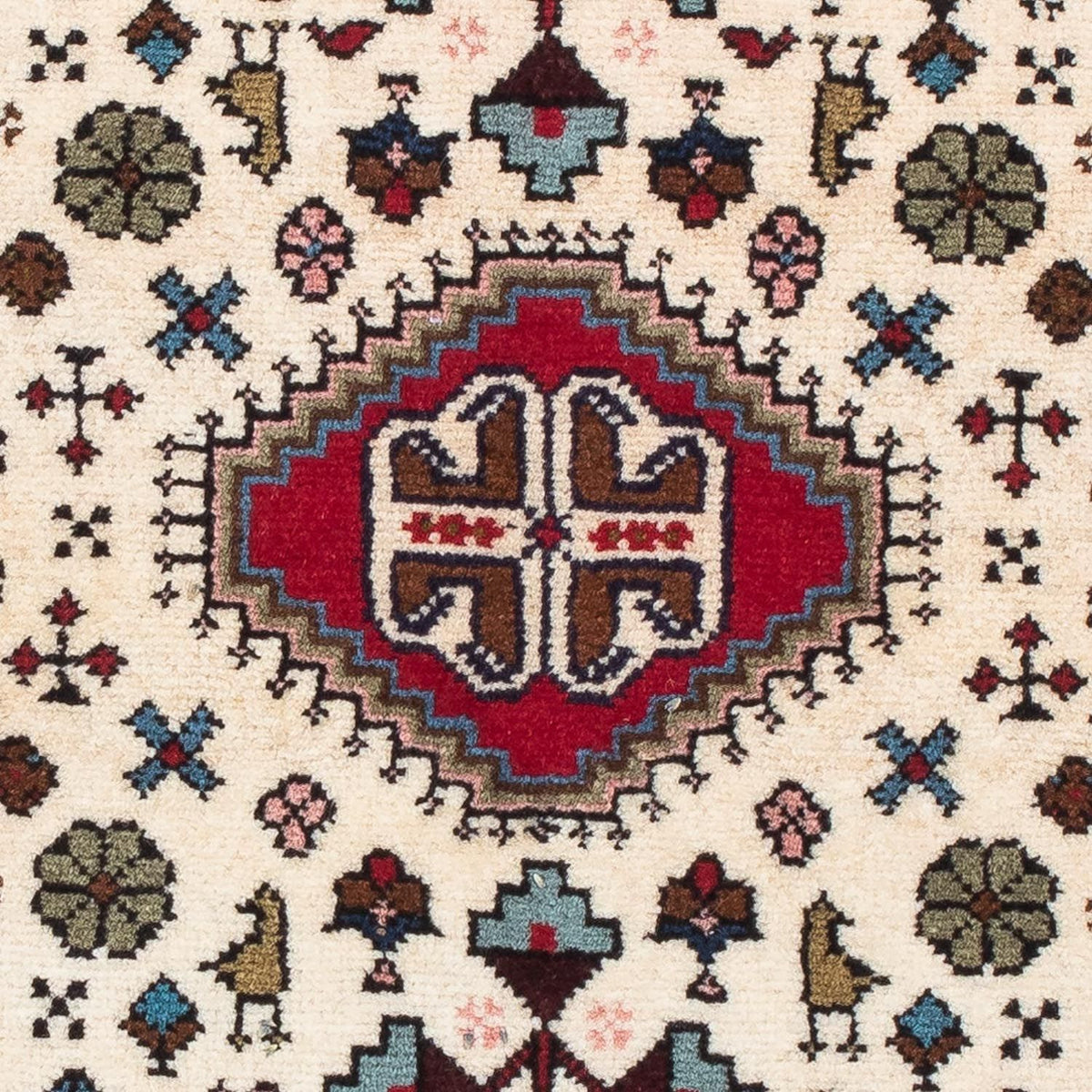 Persisk tæppe - Nomadisk - 116 x 75 cm - beige